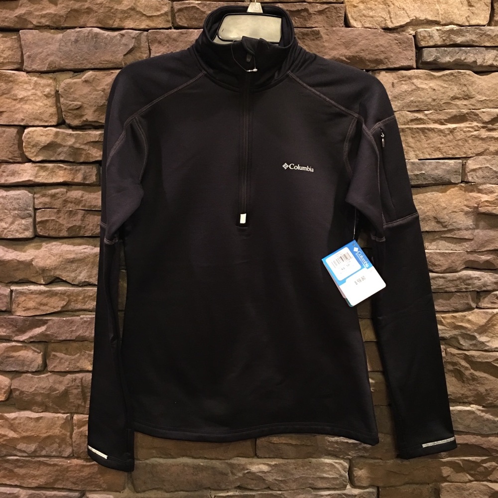😎Columbia 1/2 Zip Woman’s XS Black Pull over NWT